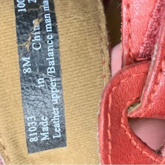 Women’s 8 M Clarks Lexi Selina Slide Sandal‎ Red Leather Woven Ultimate Comfort - Picture 4 of 4